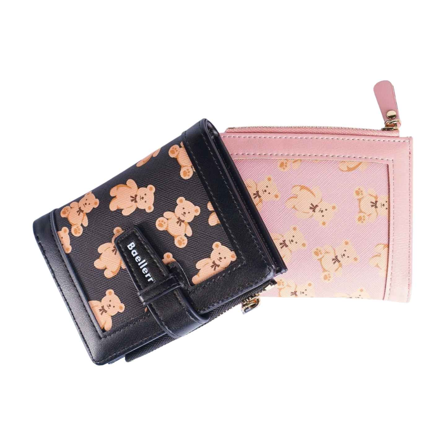 Baellery Teddy Bear Wallet - Cute Printed Design