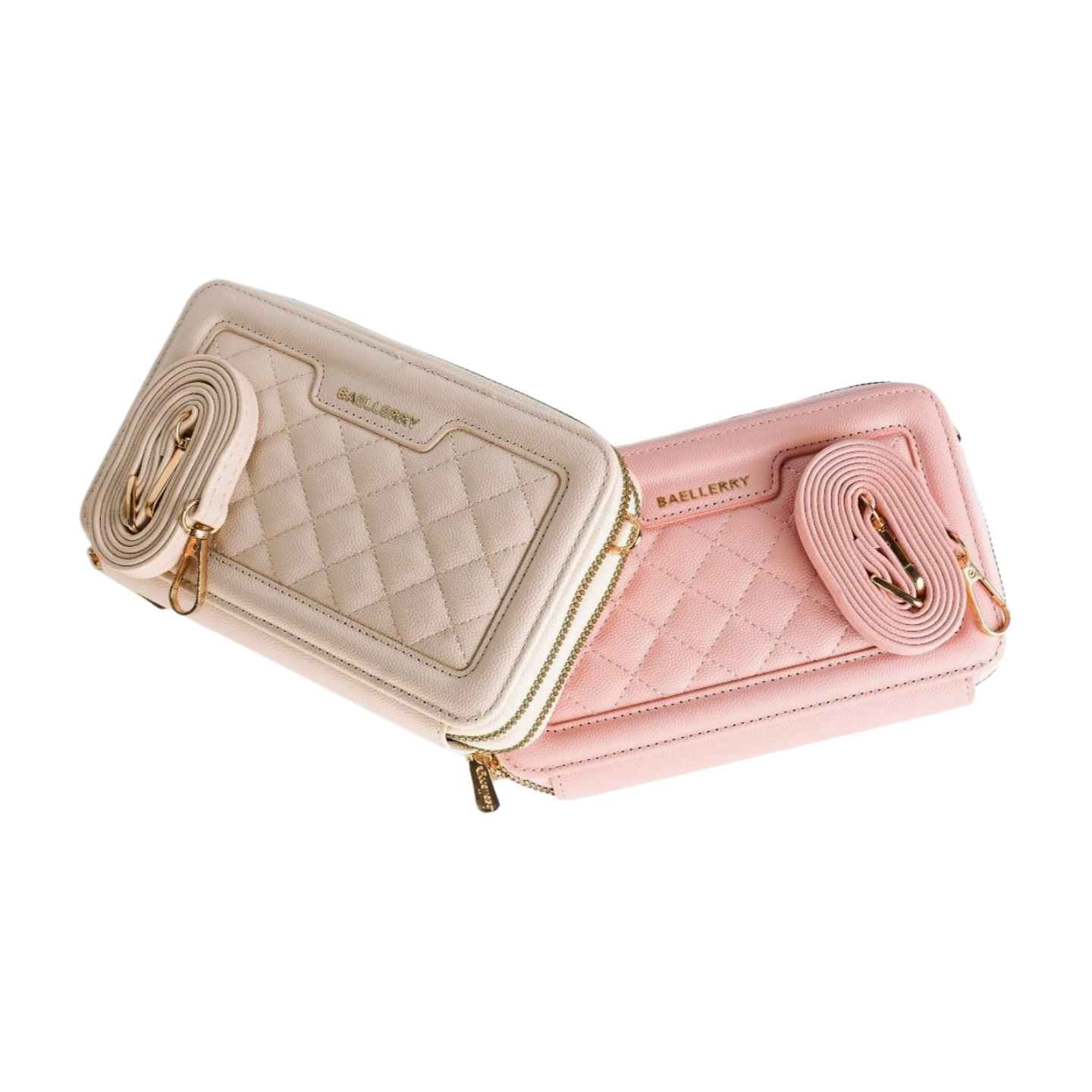 Baellery Quilted Crossbody Wallet - Stylish Baellery Crossbody Wallet for Everyday Use